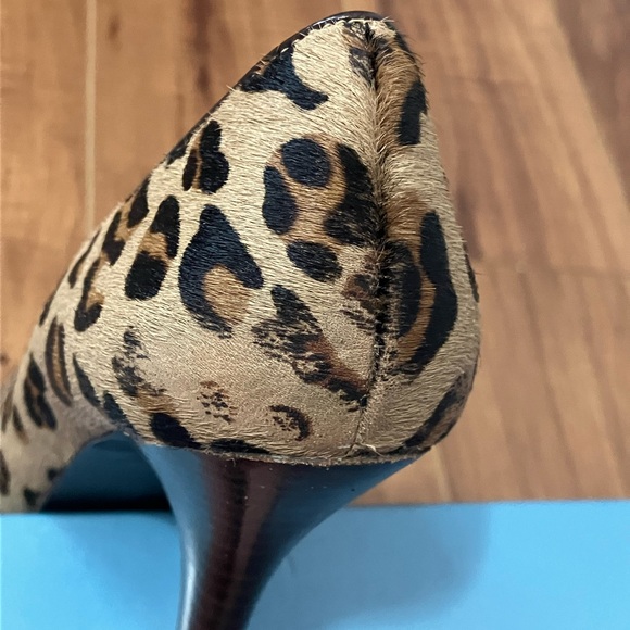 Nine West| Freda Leopard Print Fur Genuine Leather Heels - Picture 12 of 12
